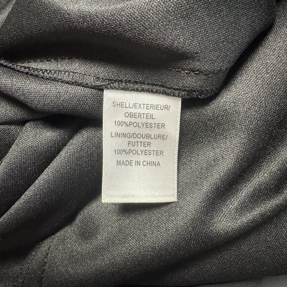 Adrianna Papell "Hailey" Black Halter‎ Evening Gown Asymmetrical Hi Lo Layered 8 - Picture 14 of 14